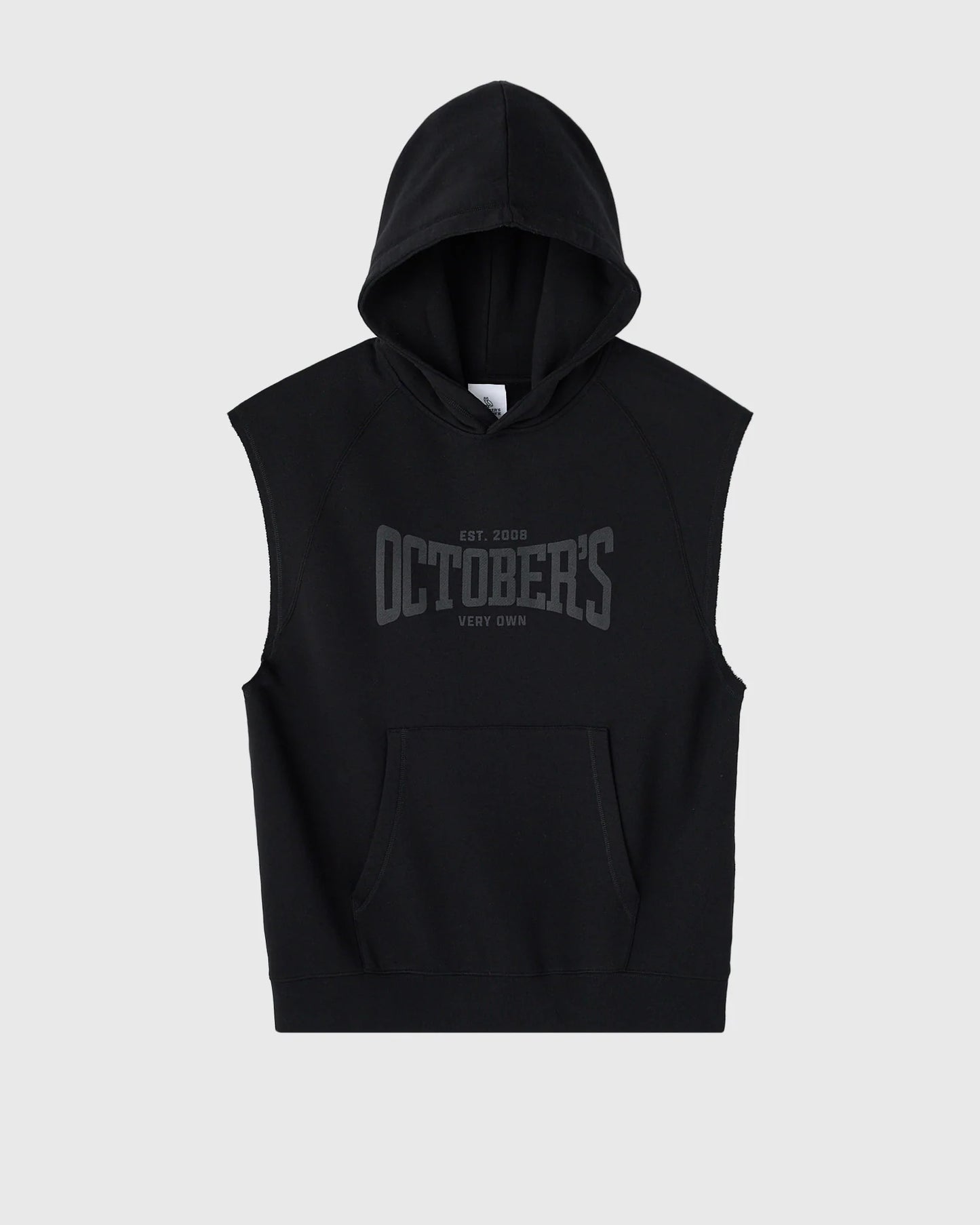 Sleeveless Training Hoodie Black