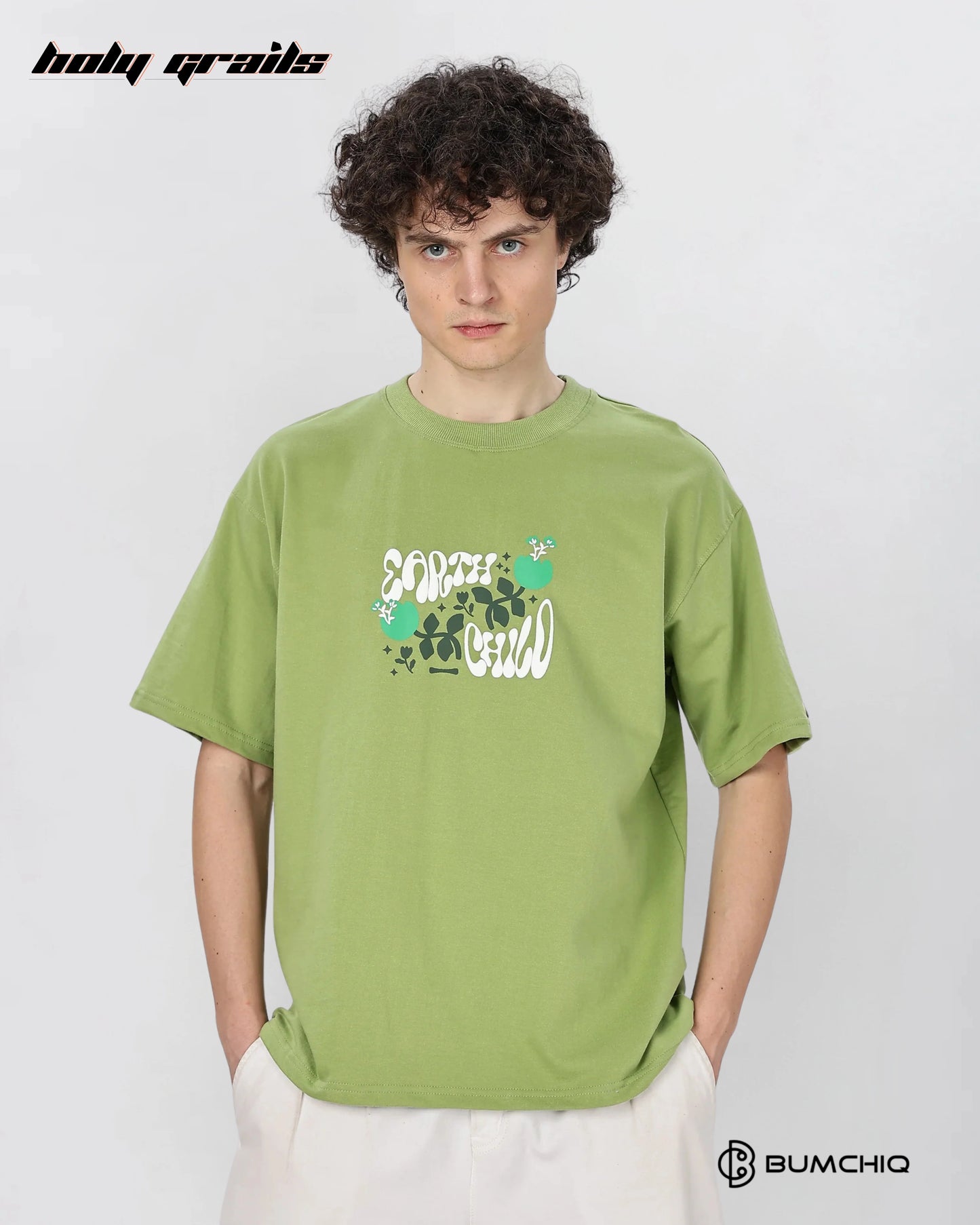 Nature Lost Green Oversize Tee HG x Bumchiq