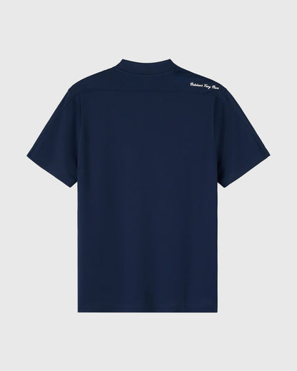 OVO Golf Mockneck Tee Deep Denim