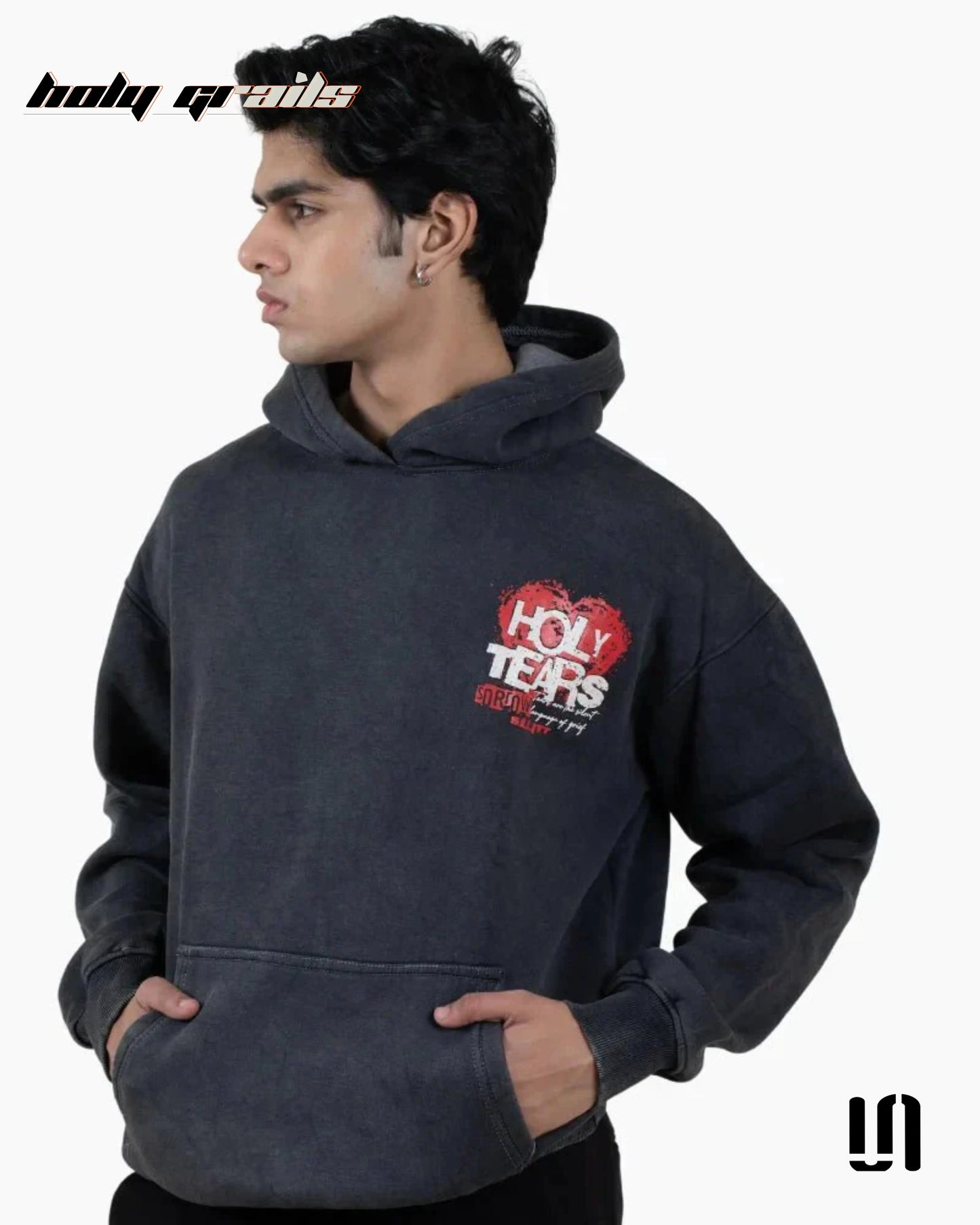 Holy Tears Black Oversize Hoodie HG x Sullitt