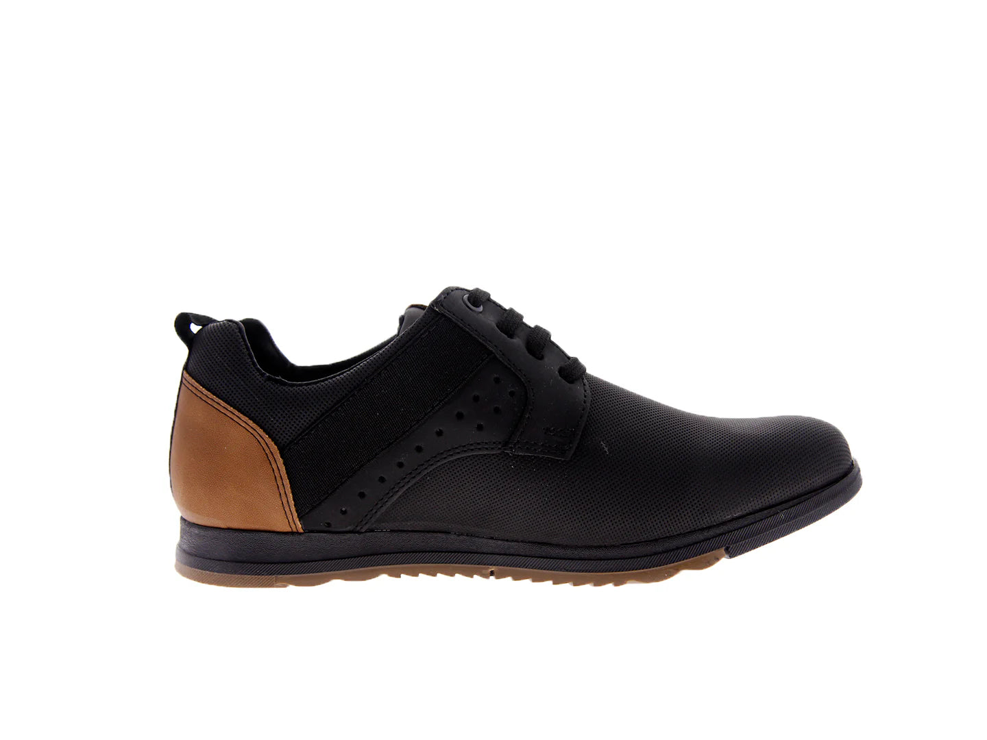 Zapatos Custom Style Flint Negro Camel para Hombre