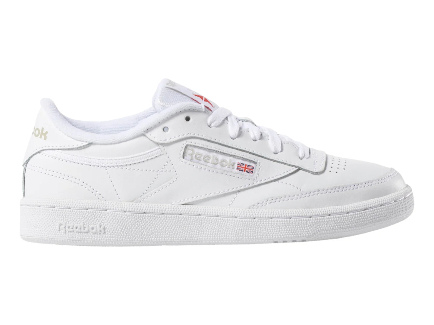 Tenis Reebok Club C 85 Blanco y Gris para Mujer