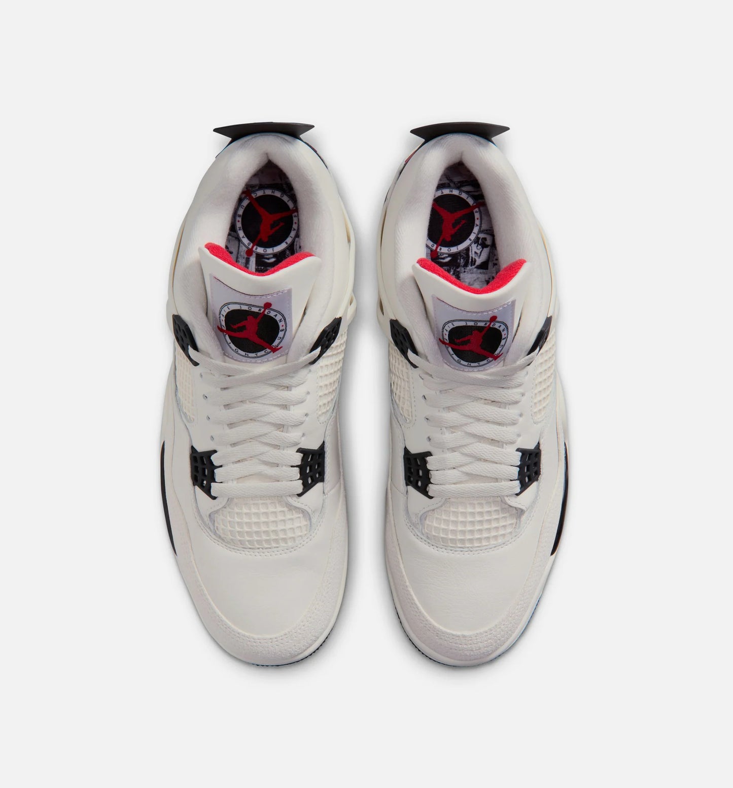 Air Jordan 4 Retro Flight Club Mens Lifestyle Shoe Sail Black University Red