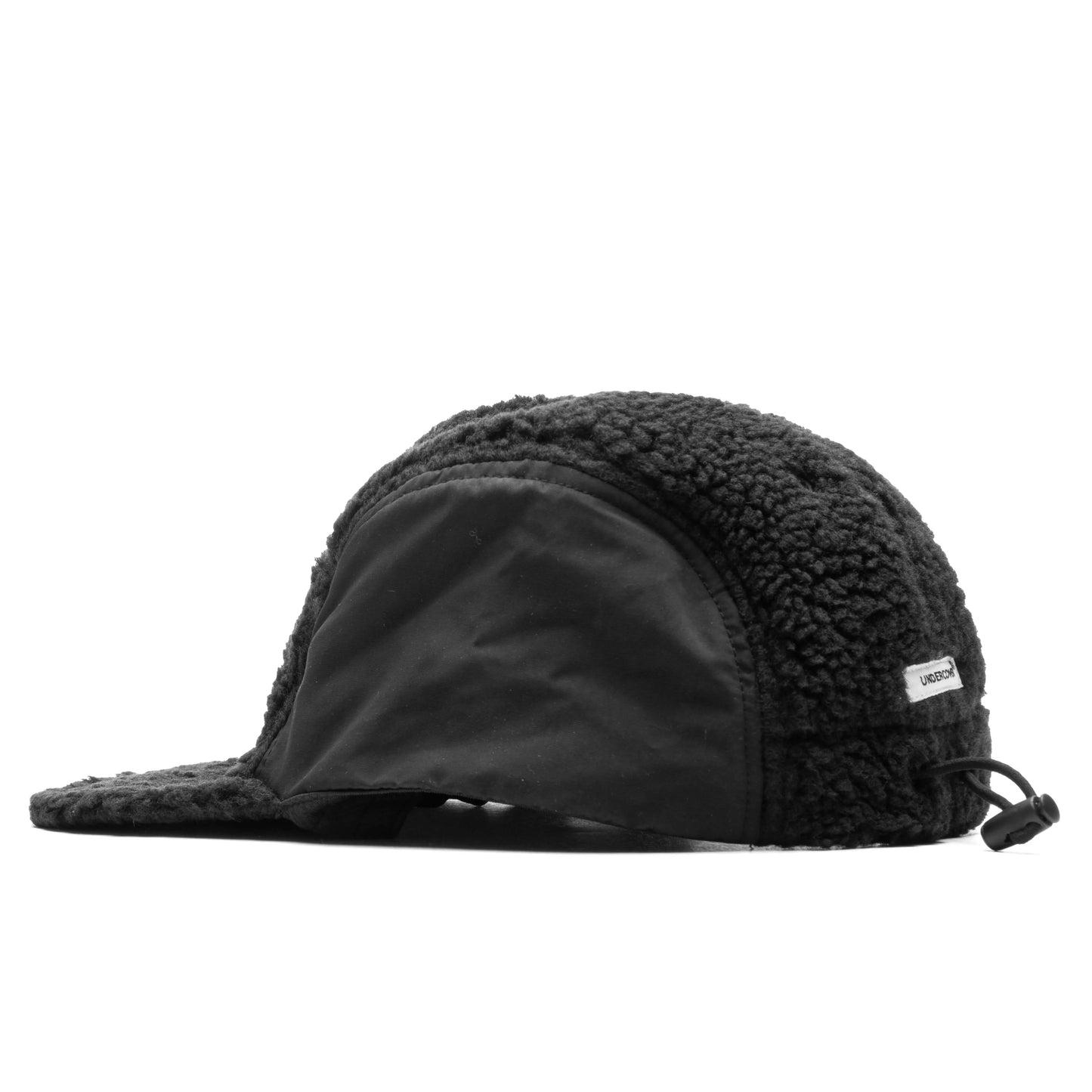 Fleece and Nylon Cap Black