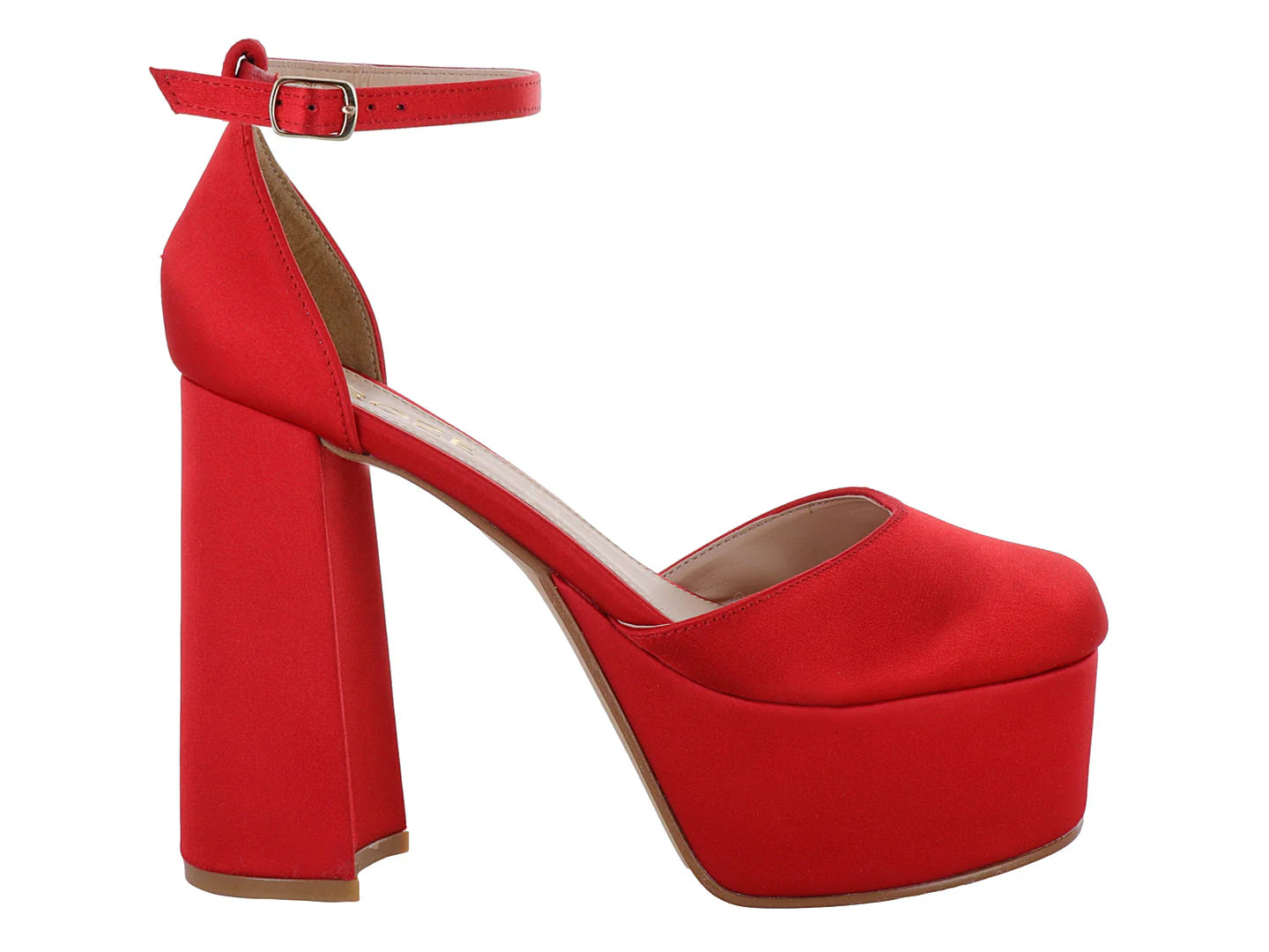 Zapatillas ROZE Nicole Rojo Shantung