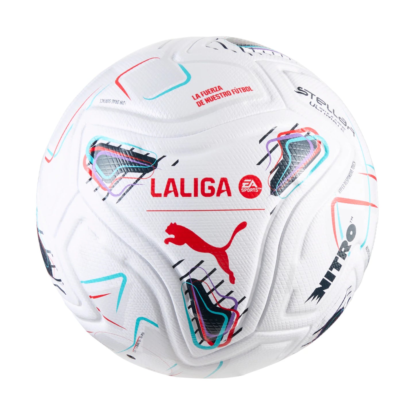 PUMA Stellar Nitro Ultimate LaLiga Soccer Ball White Multicolor