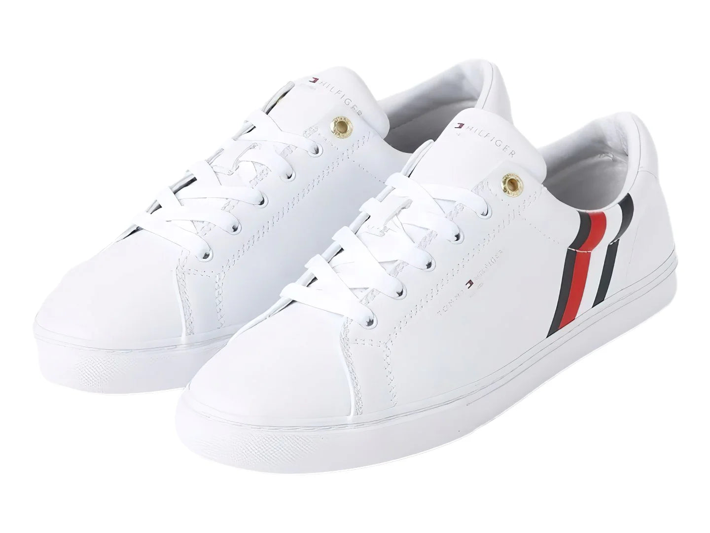Tenis Tommy Hilfiger Side Stripe Blanco para Mujer