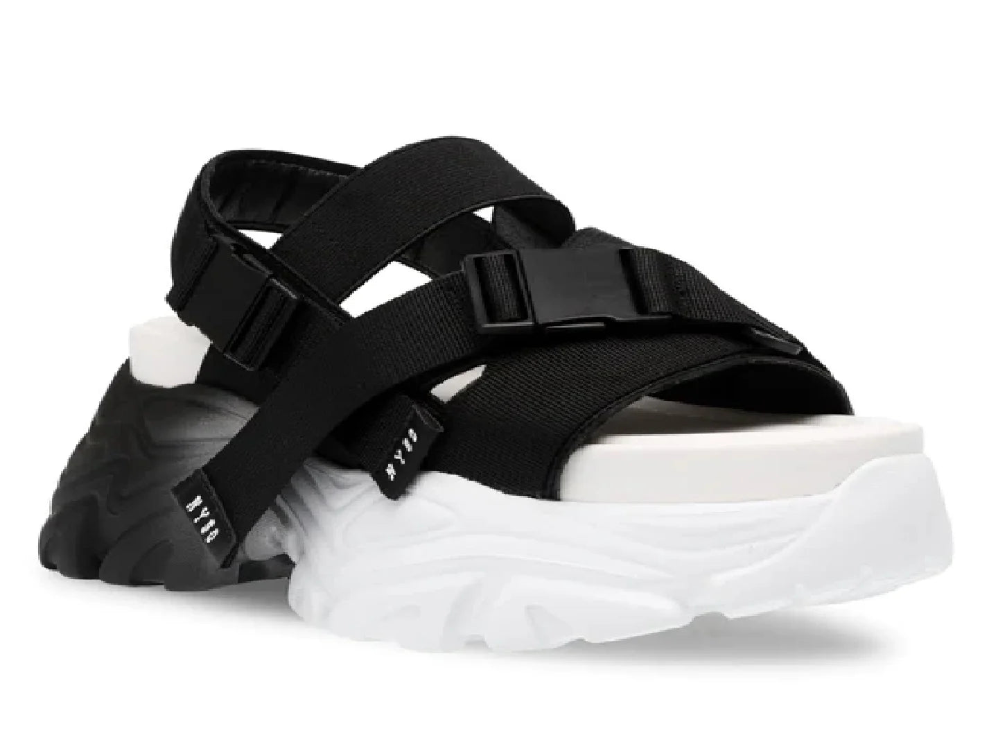 Sandalias Steve Madden Voltz Negro y Blanco para Mujer