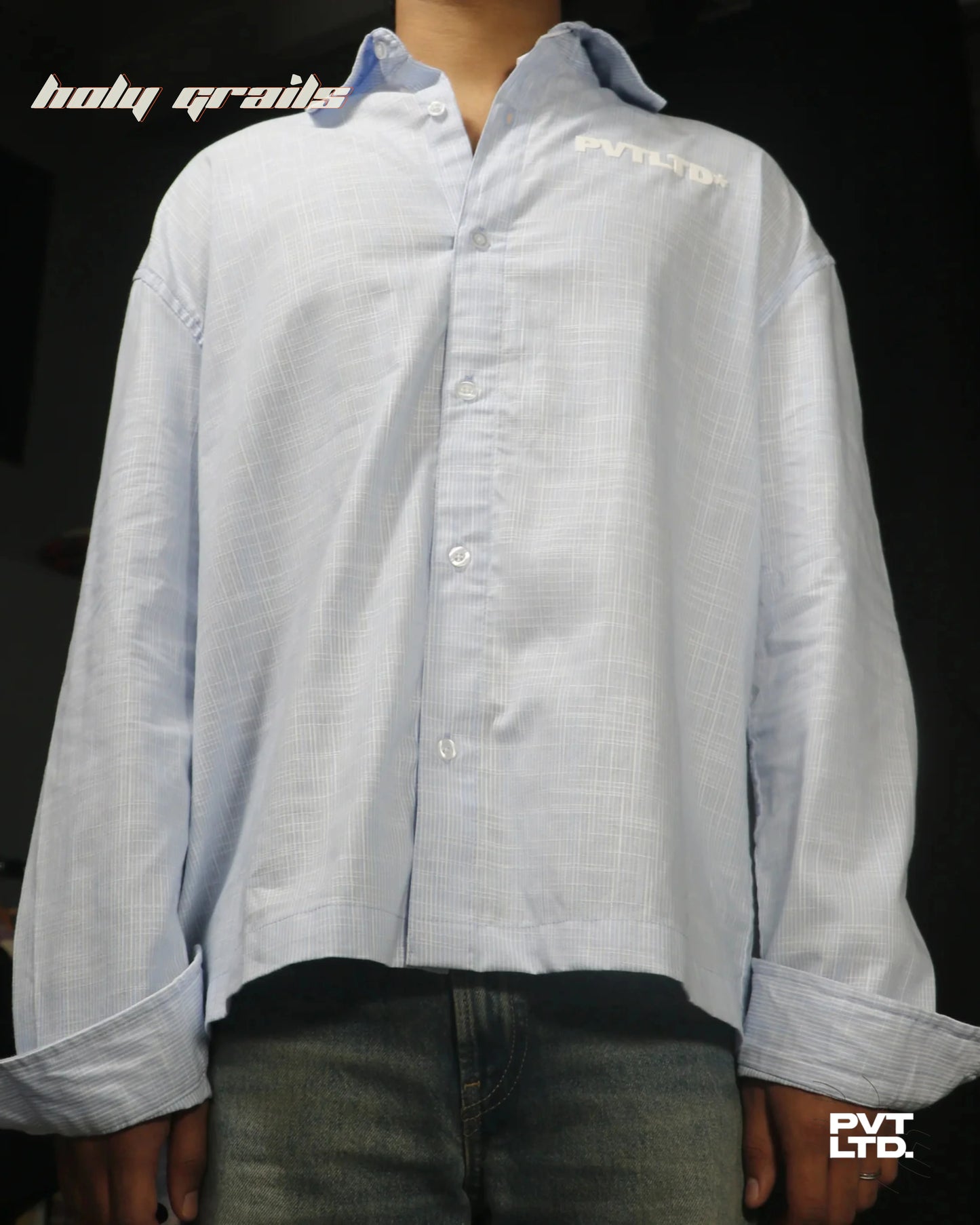Kaavi Kale Blue Full Sleeve Shirt HG x Pvt Ltd