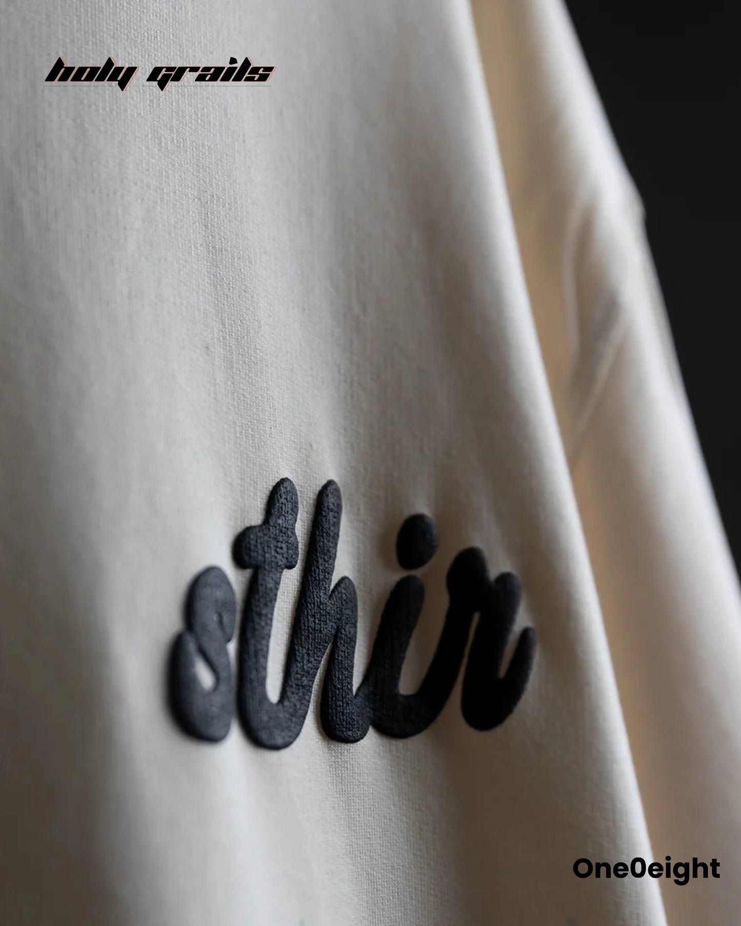 NidraShankar Cream Oversize Tee HG x One0eight