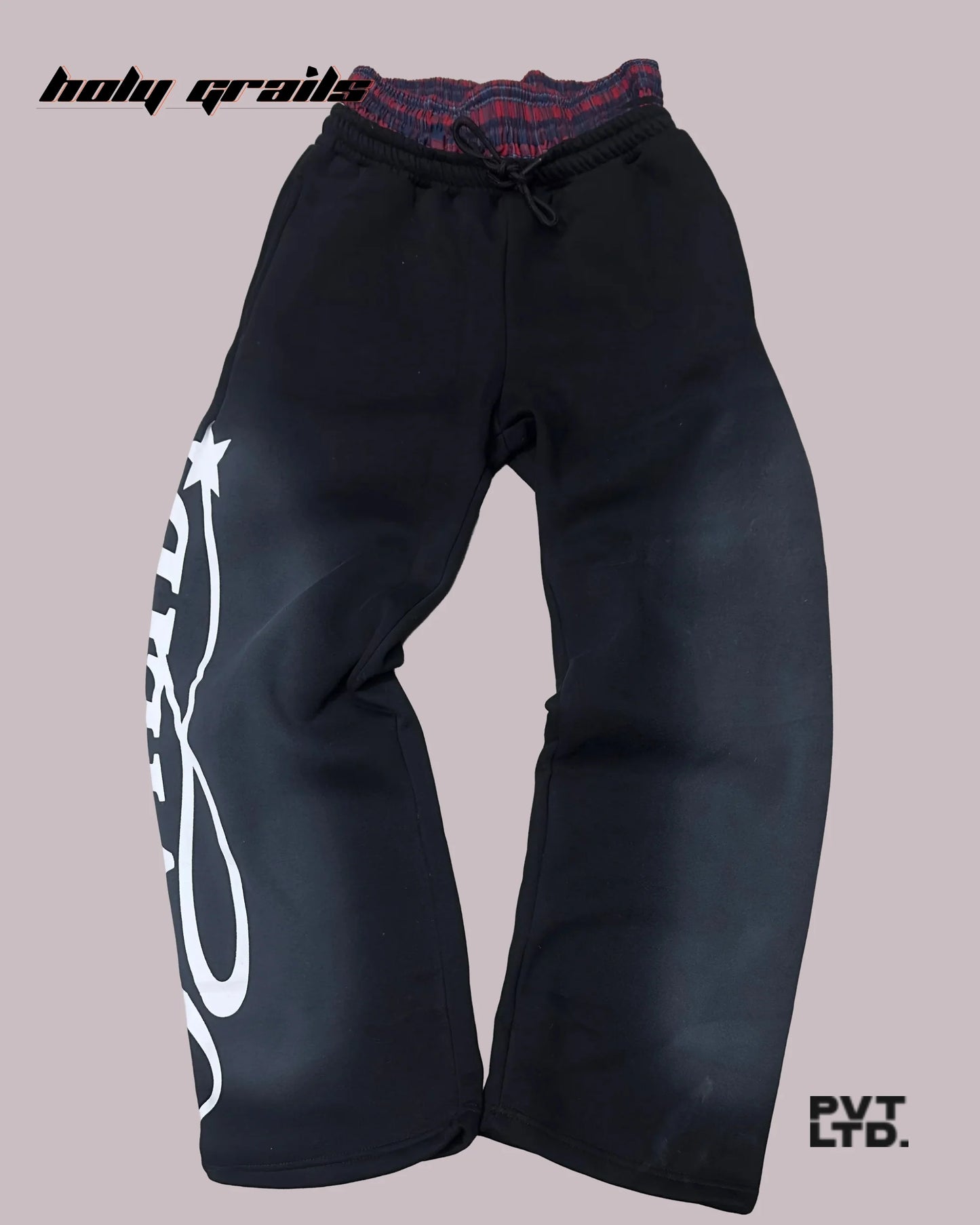 Black Boxer Track Pants HG x Pvt Ltd