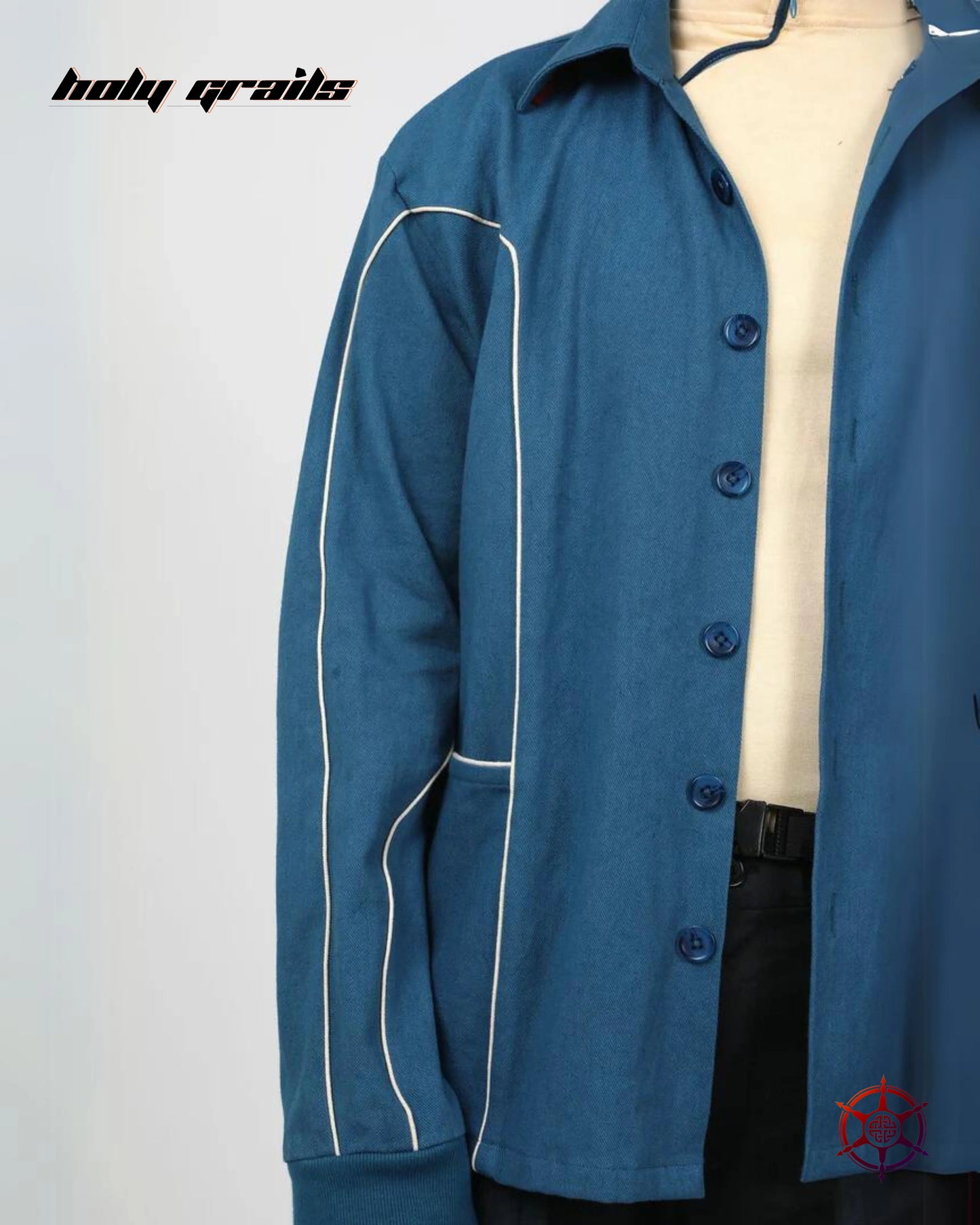 Sapphire Cream Piped Shacket HG x Duskin