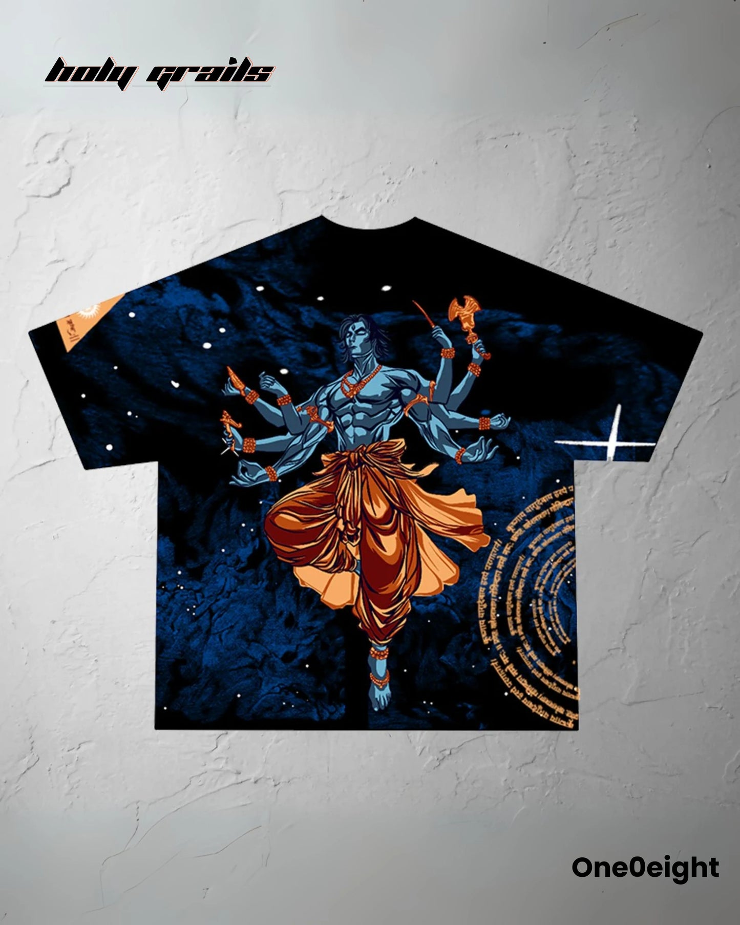 Vishwaroop Black Oversize Tee HG x One0eight