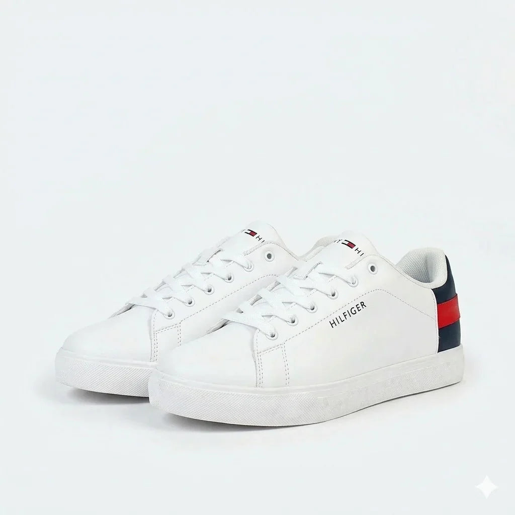 Tommy Hilfiger Blanche Chaussure Élégante Confort Homme