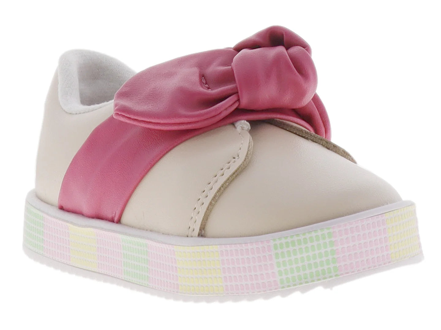 Tenis Molekinha Cream Pink para Niña