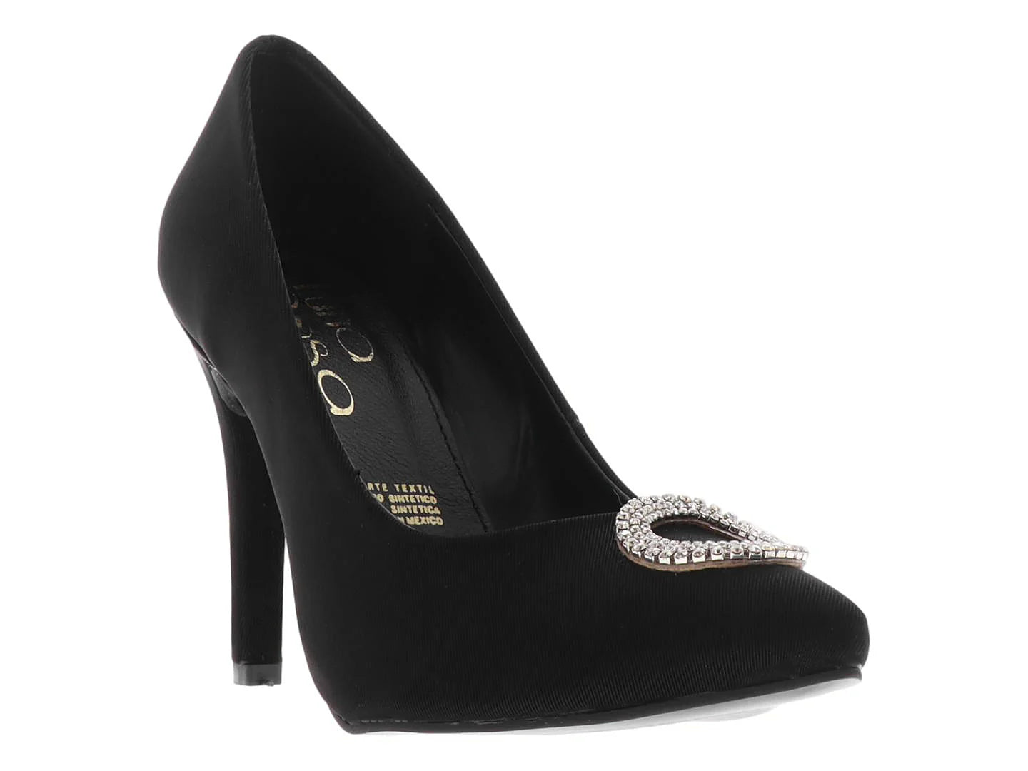 Zapatillas Tacón Alto Luna Rosa Negro para Mujer