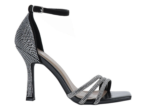 Sandalias de Tacón Roze Negro para Mujer