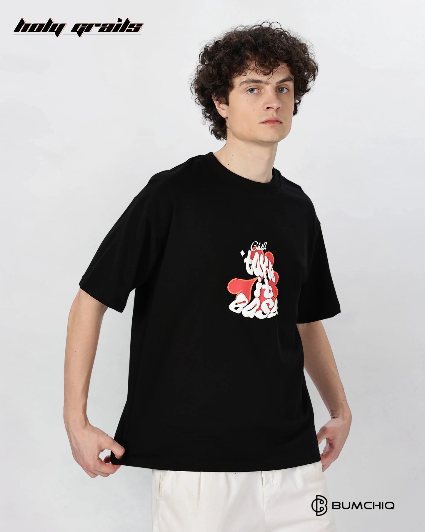 What If Black Oversize Tee HG x Bumchiq