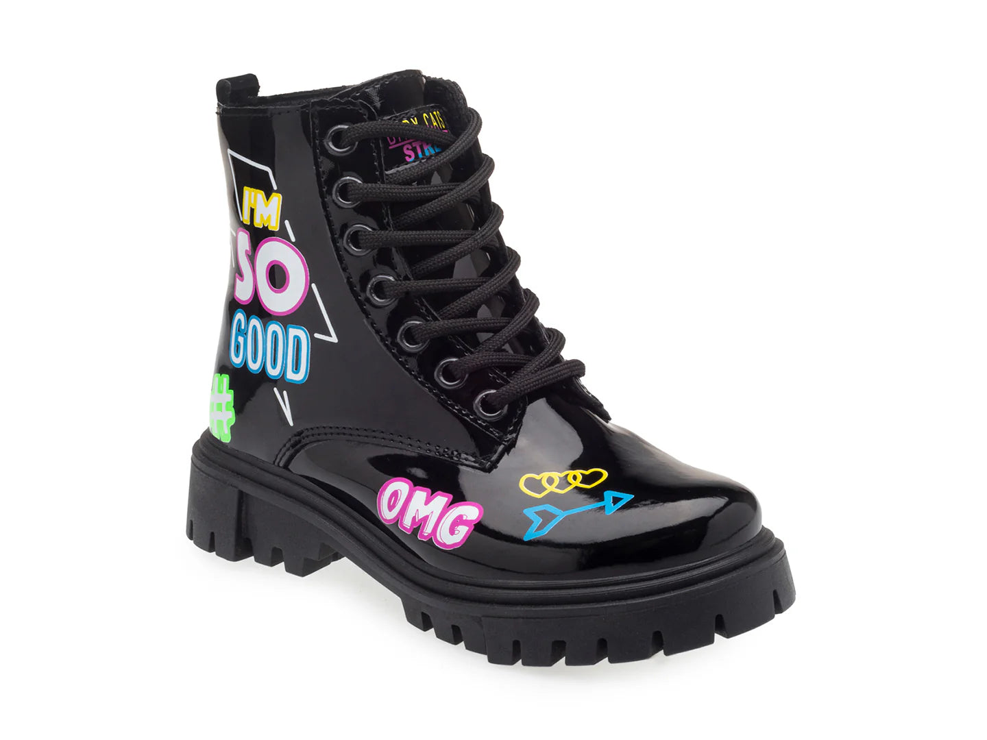 Botines Baby Queen Baby Cats Negro para Mujer