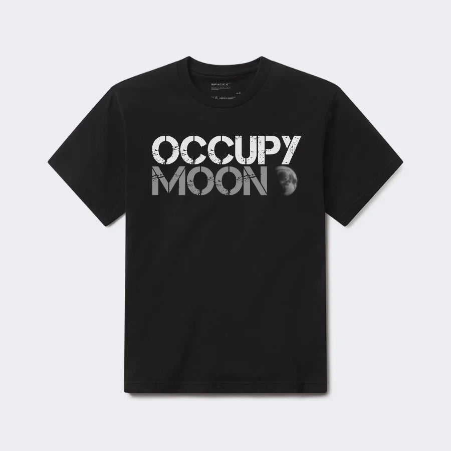 SPACEX UNISEX OCCUPY MOON T SHIRT