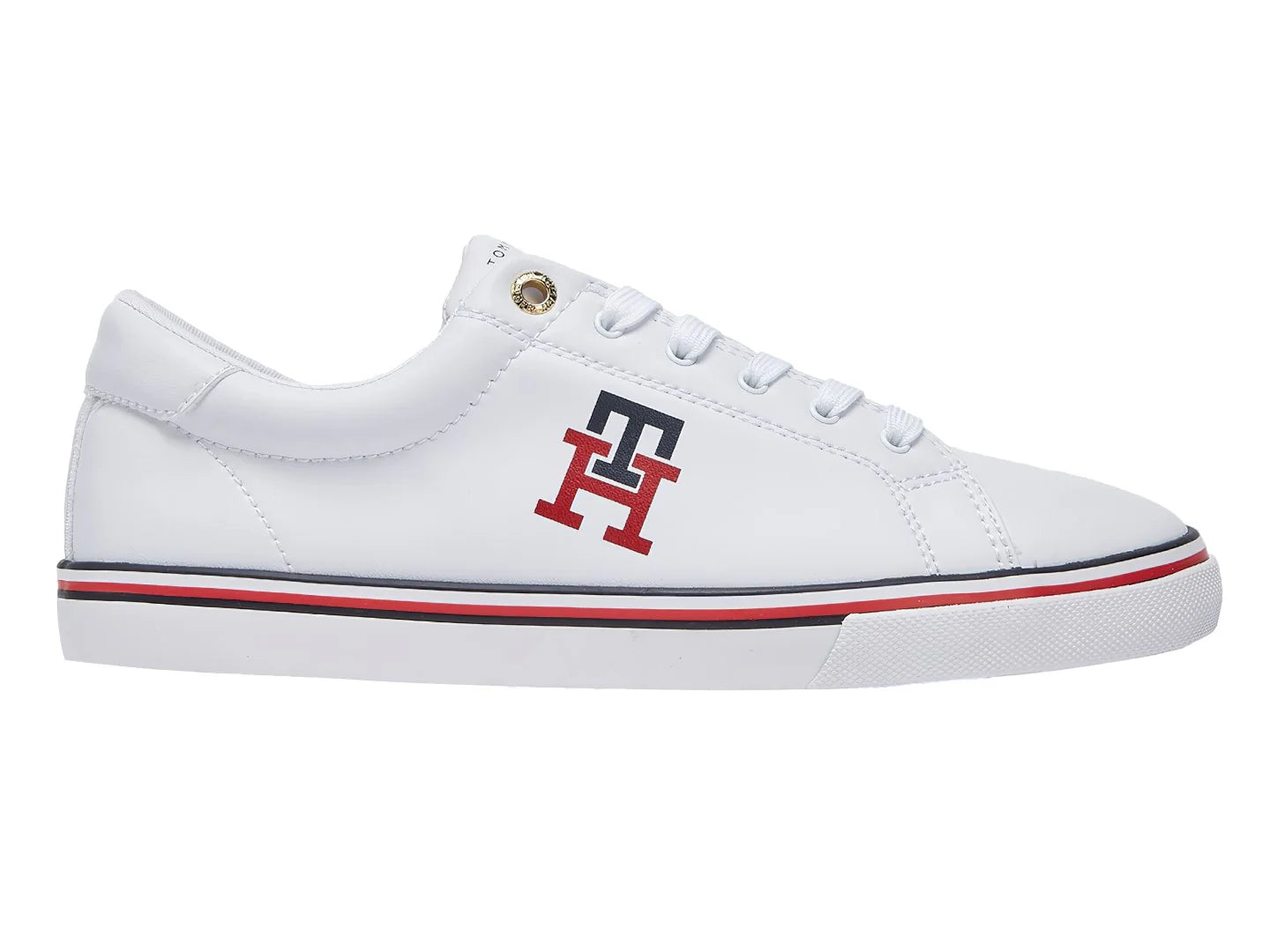 Tenis Tommy Hilfiger Easy Monogram Blancos para Mujer