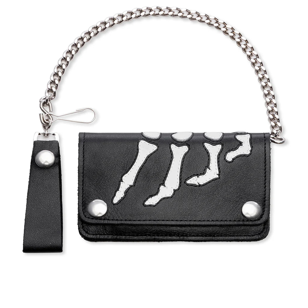 Vanson Bones Chain Wallet Black