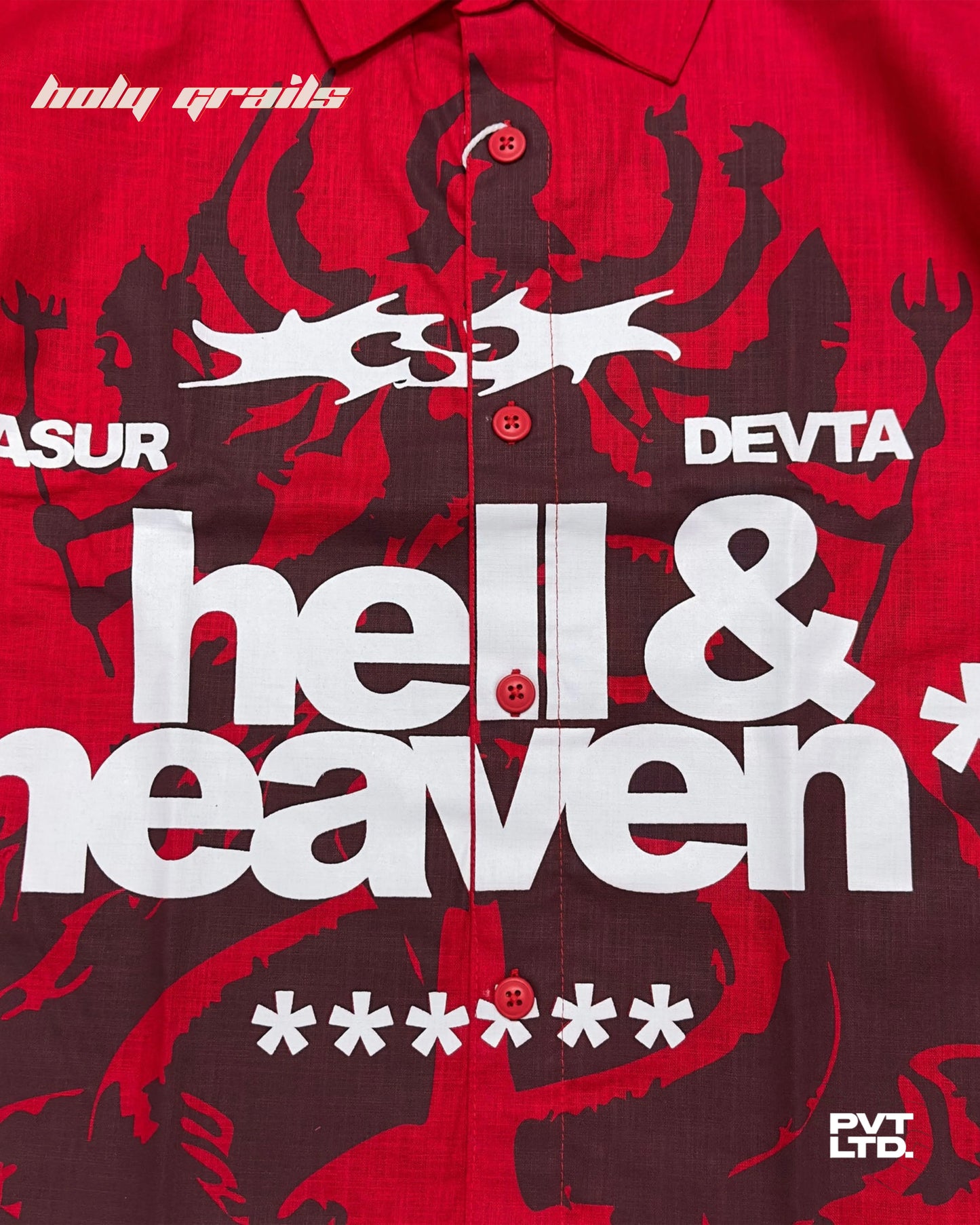 Asur Devta Red Shirt HG x Pvt Ltd