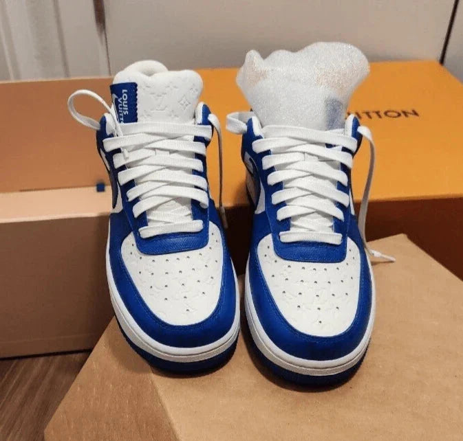Louis Vuitton x Nike Air Force 1 Low By Virgil Abloh White Blue