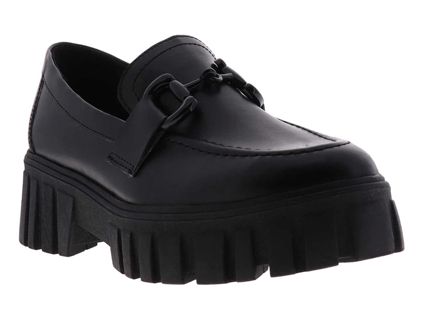 Zapatos Loafers Senties Negros para Mujer