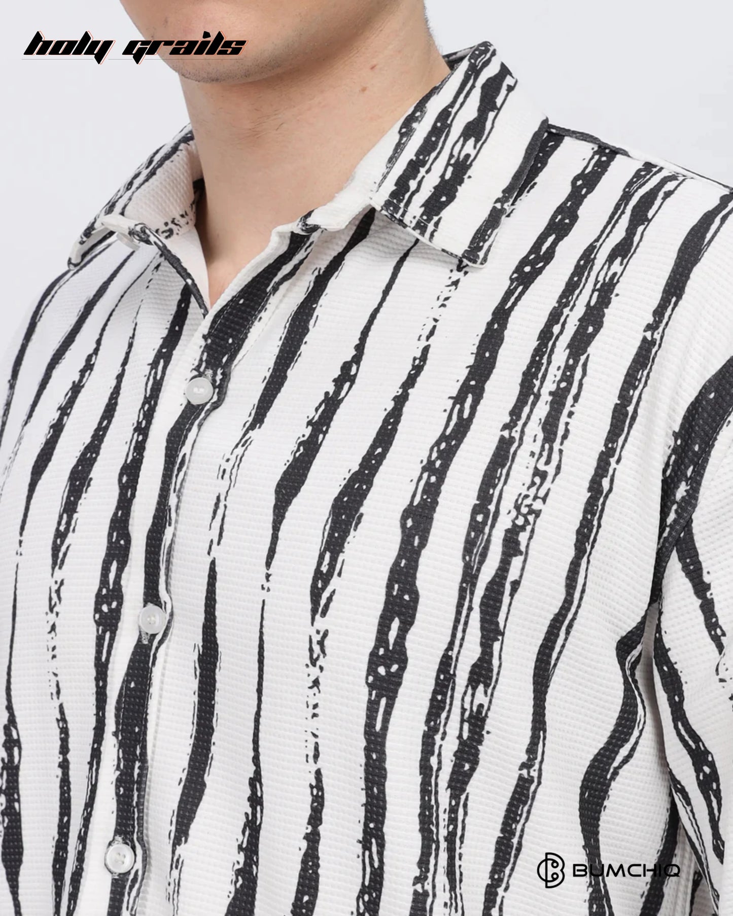 Black Line Abstract Shirt HG x Bumchiq
