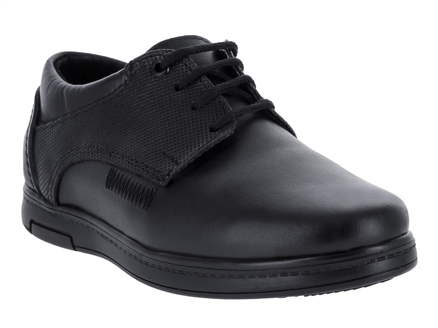 Zapatos Germany Negros de Cuero para Niño