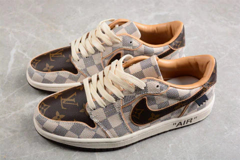 Nike Air Jordan 1 x LV Low Custom by The Shoe Surgeon