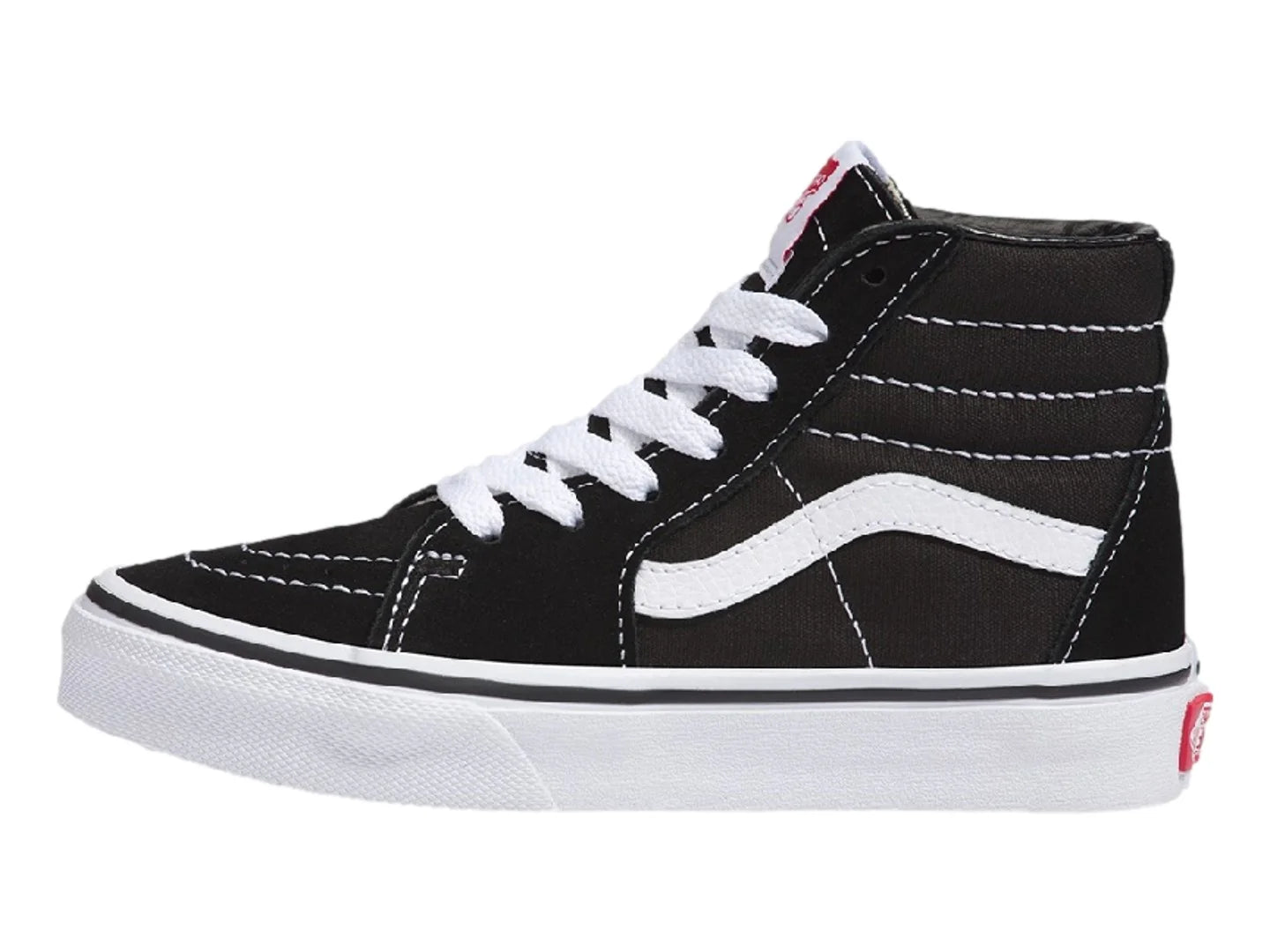 Tenis Vans Sk8 Hi Negro con Blanco para Niño