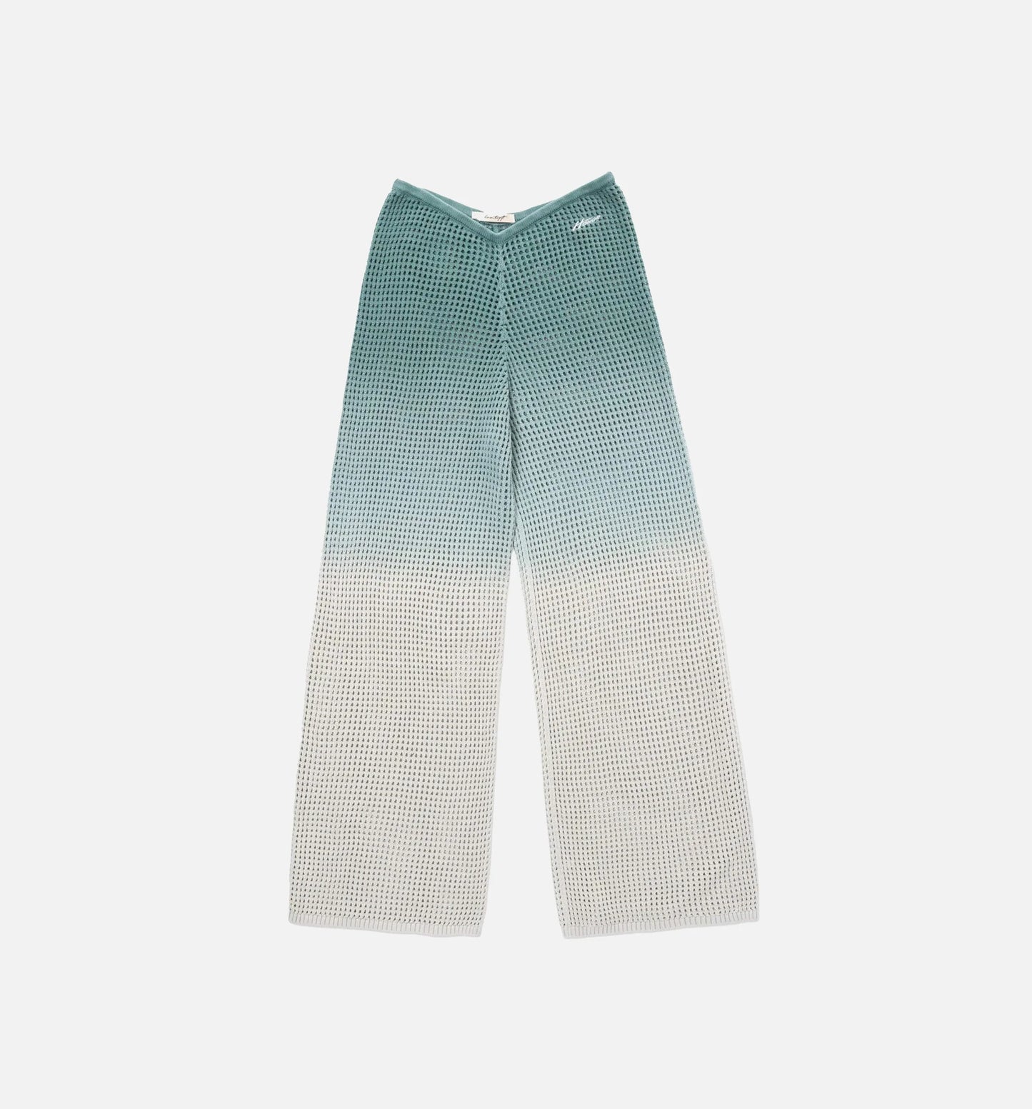 Crochet Ombre Womens Pants Green