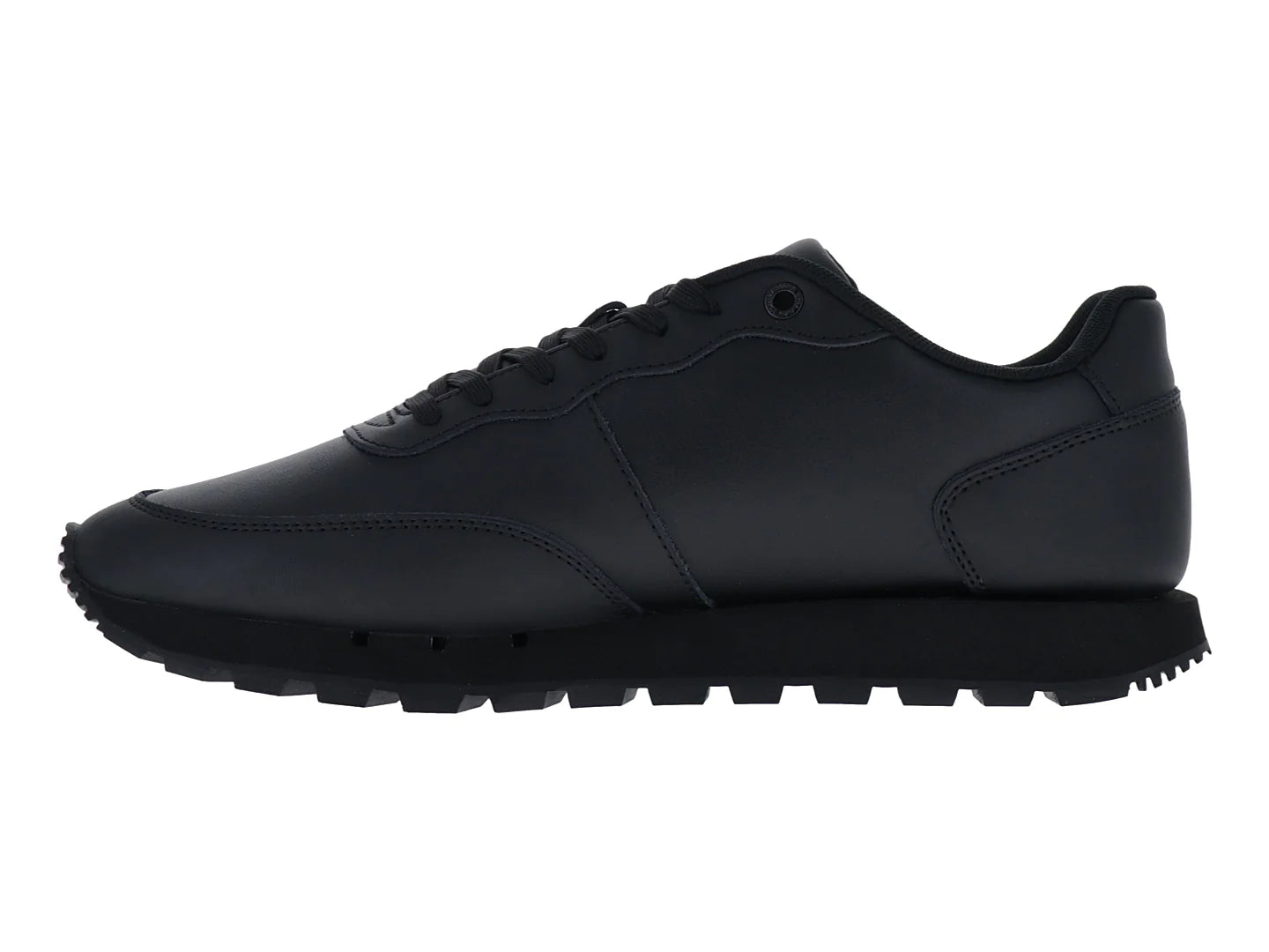 Tenis Tommy Hilfiger Tommy Jeans Leather Runner Negro para Hombre