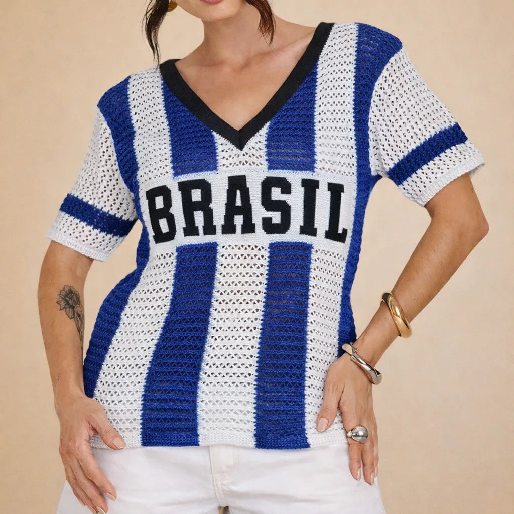Blusa Brasil Tricot Copa do Mundo