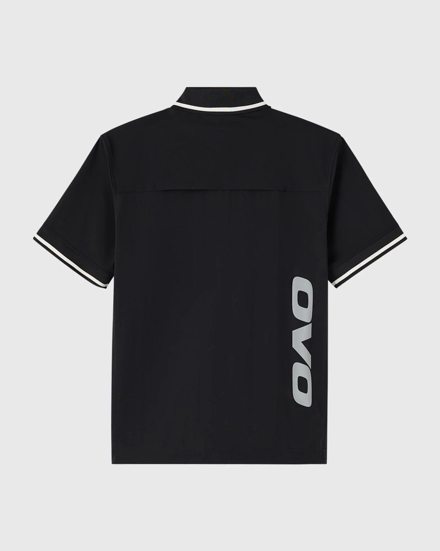 OVO Golf Stretch Nylon Polo Black