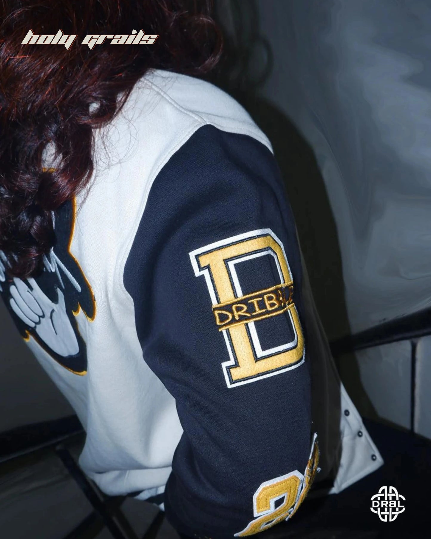 Rich Loner x Vanilla Beige Varsity Jacket HG x DRBL