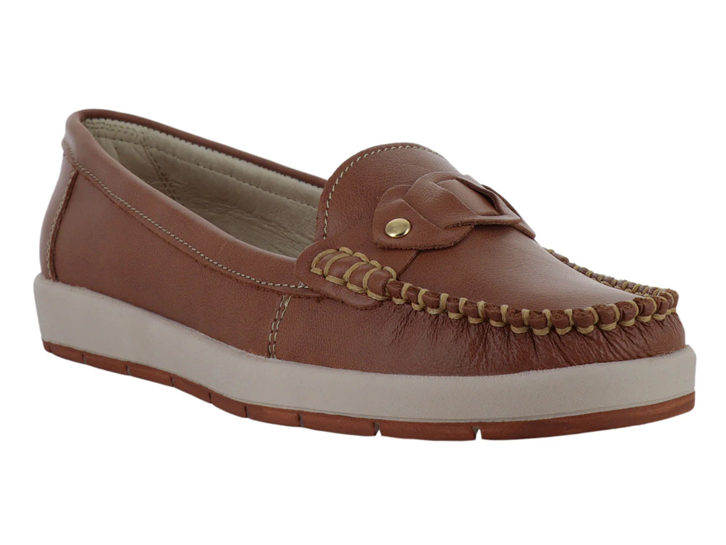 Mocasines Casuales MELIANA Color Miel para Mujer