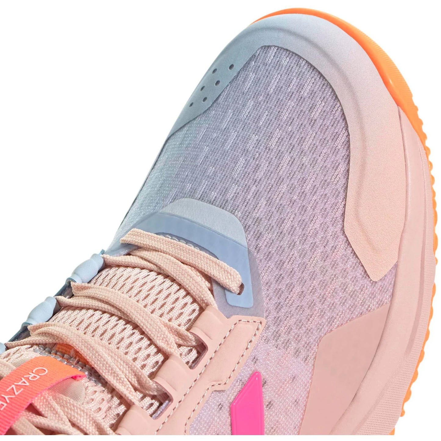 Tênis Adidas Crazyflight Mid 6 Laranja Rosa Bege