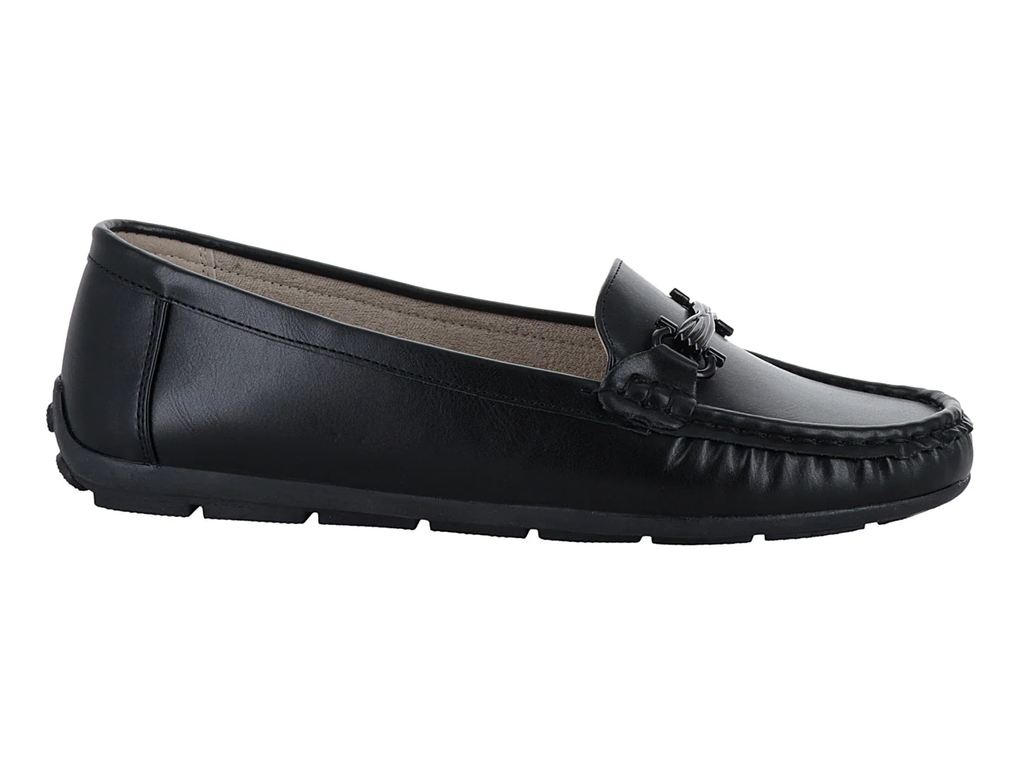 Zapatos Casual Mocasín Comfort Fit Negros para Mujer
