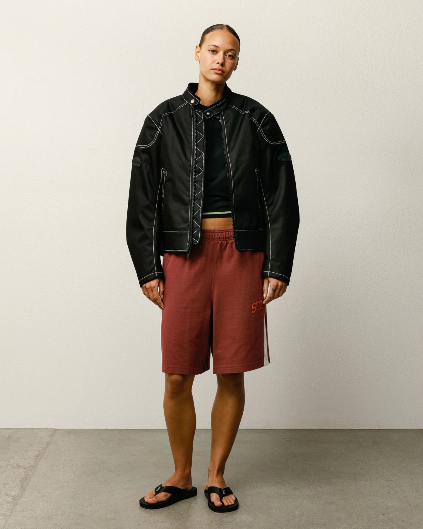 STRIPE JERSEY SHORT