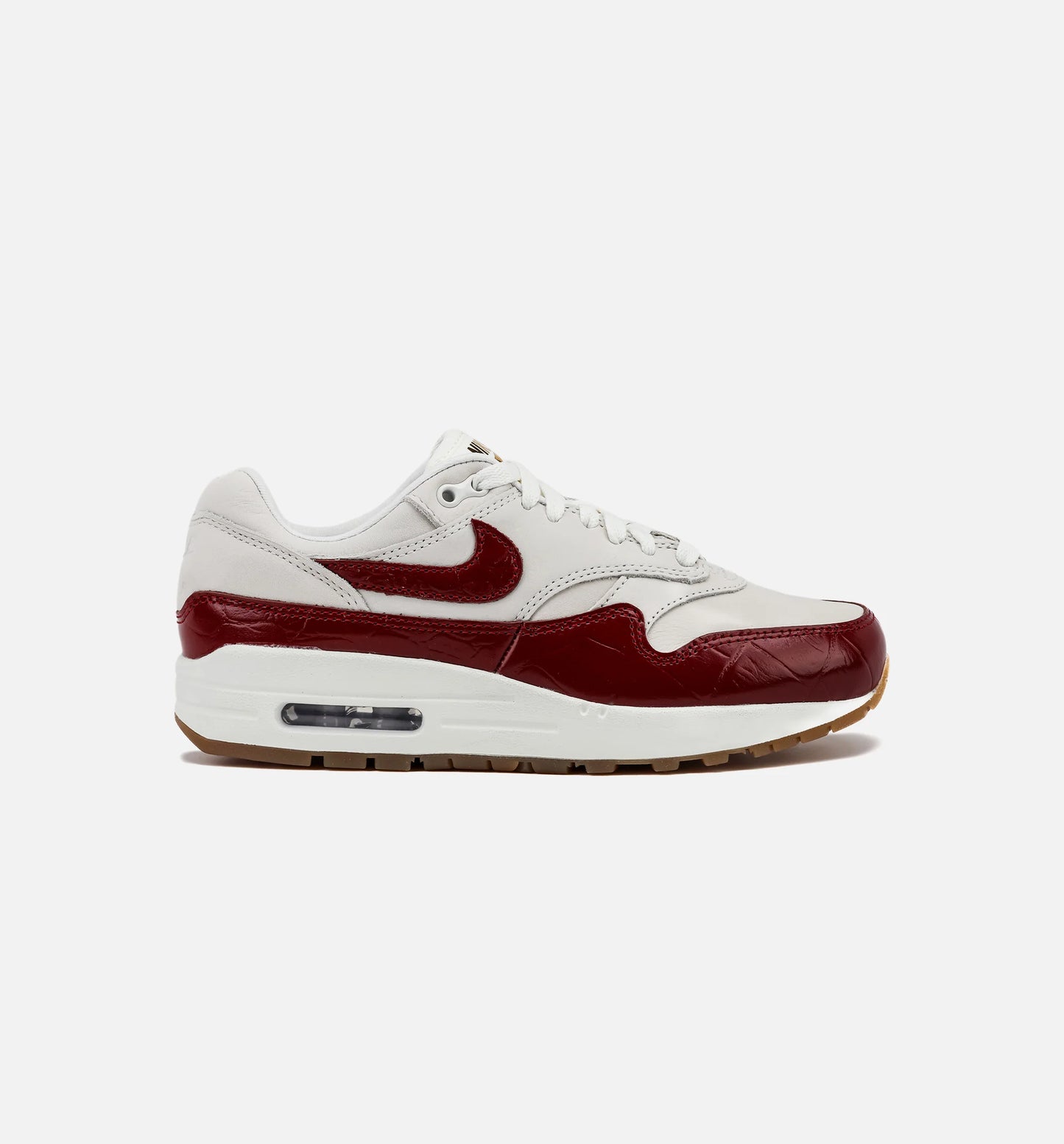 Air Max 1 LX Womens Lifestyle Shoe Sail Sail Gum Light Brown Team Red