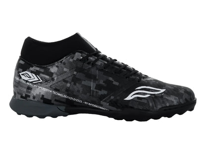 Tenis de Fútbol Furia Negro Plata para Hombre