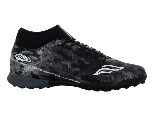 Tenis de Fútbol Furia Negro Plata para Hombre