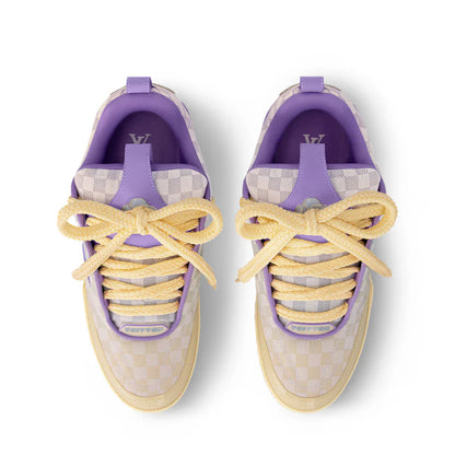 Louis Vuitton LV Skate Sneaker Damier Pastel Yellow Purple
