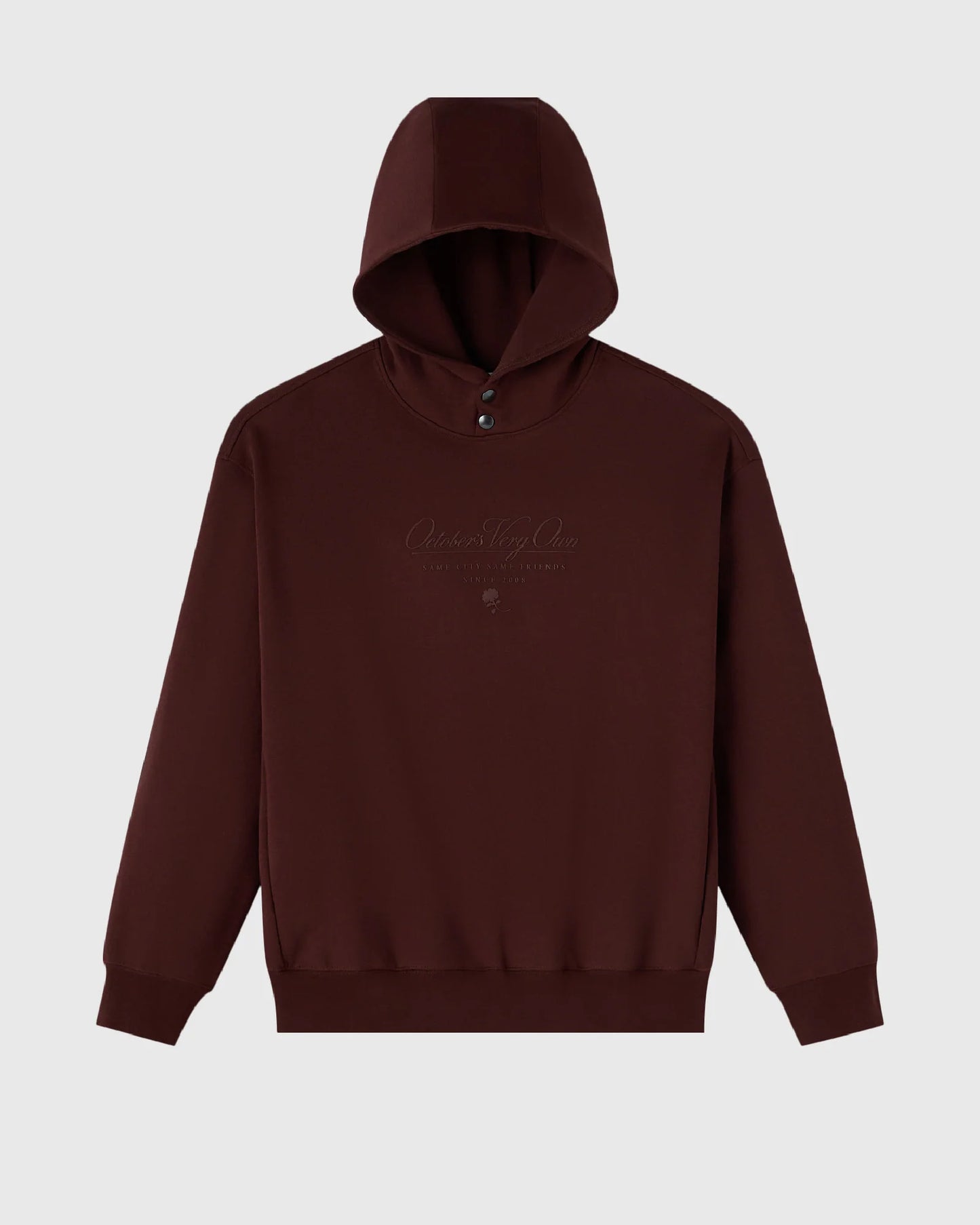 Double Knit Script Hoodie Cocoa