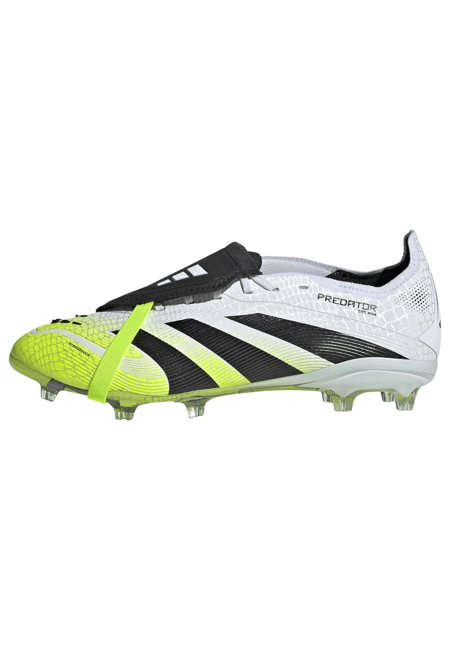adidas Predator Elite Fold Over Tongue Youth Firm Ground Soccer Cleats White Black