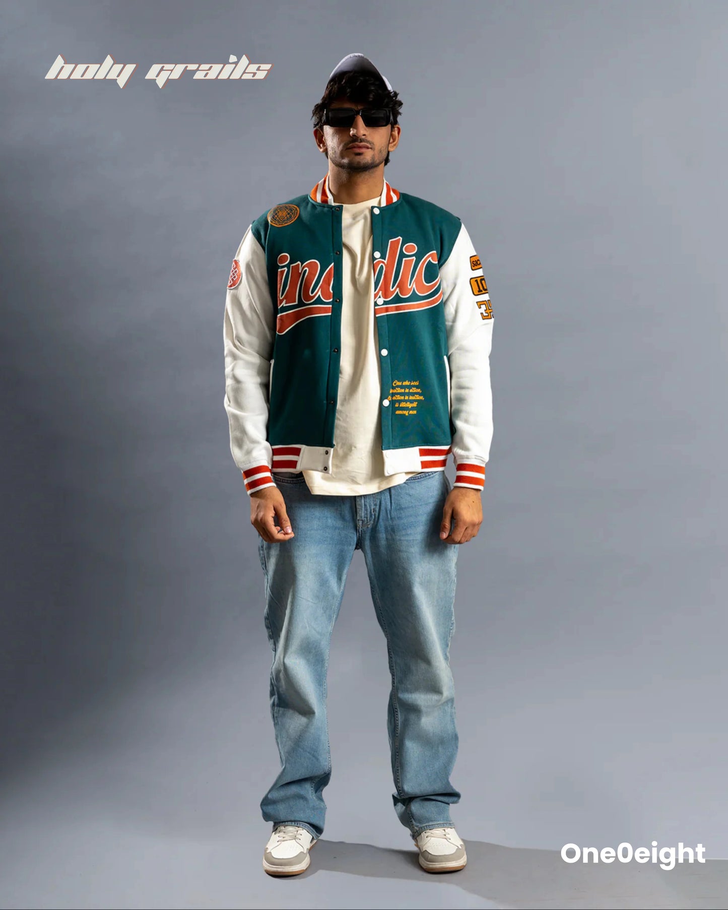 Indic Varsity Jacket HG x One0eight