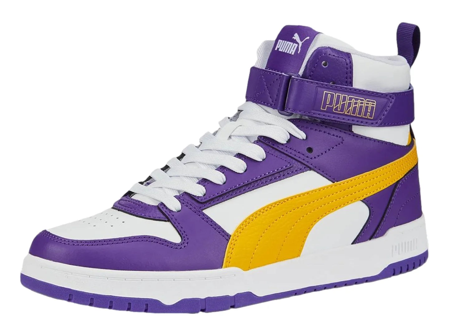 Tenis PUMA RBD Game Morado Amarillo y Blanco para Hombre
